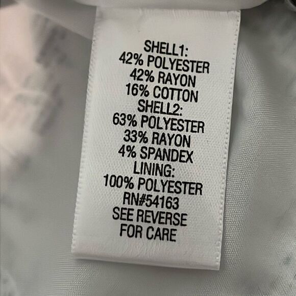 Dana Buchman Tweed Dress Women’s 16 Black White Pencil Contrast Details Classic - Picture 15 of 16